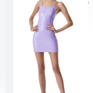 Alice + Olivia Lavender Mini Dress